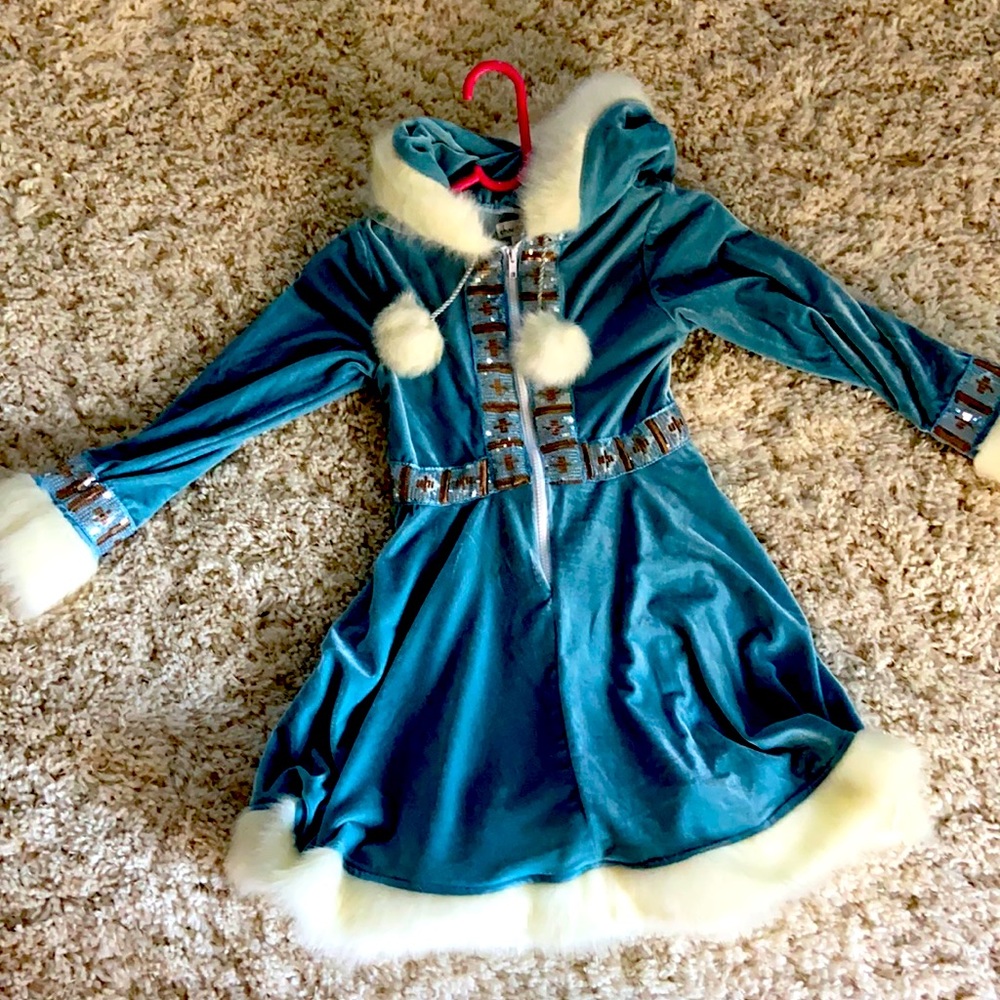 Halloween light blue dress